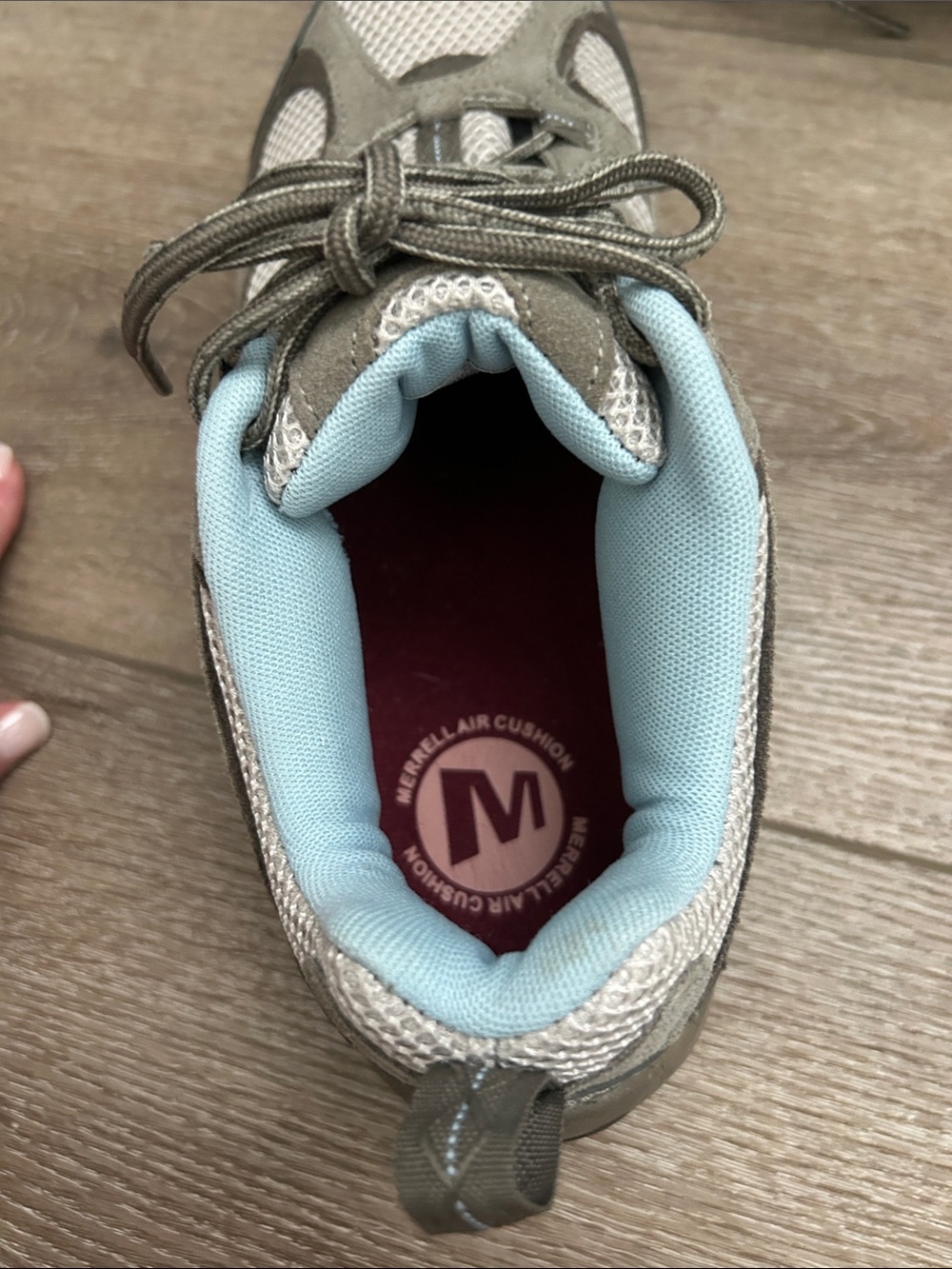 NWT MERRELL Hilltop Ventilator Aluminum Dream Blue Trail Hiking Shoes Sneaker 10 - Picture 4 of 6